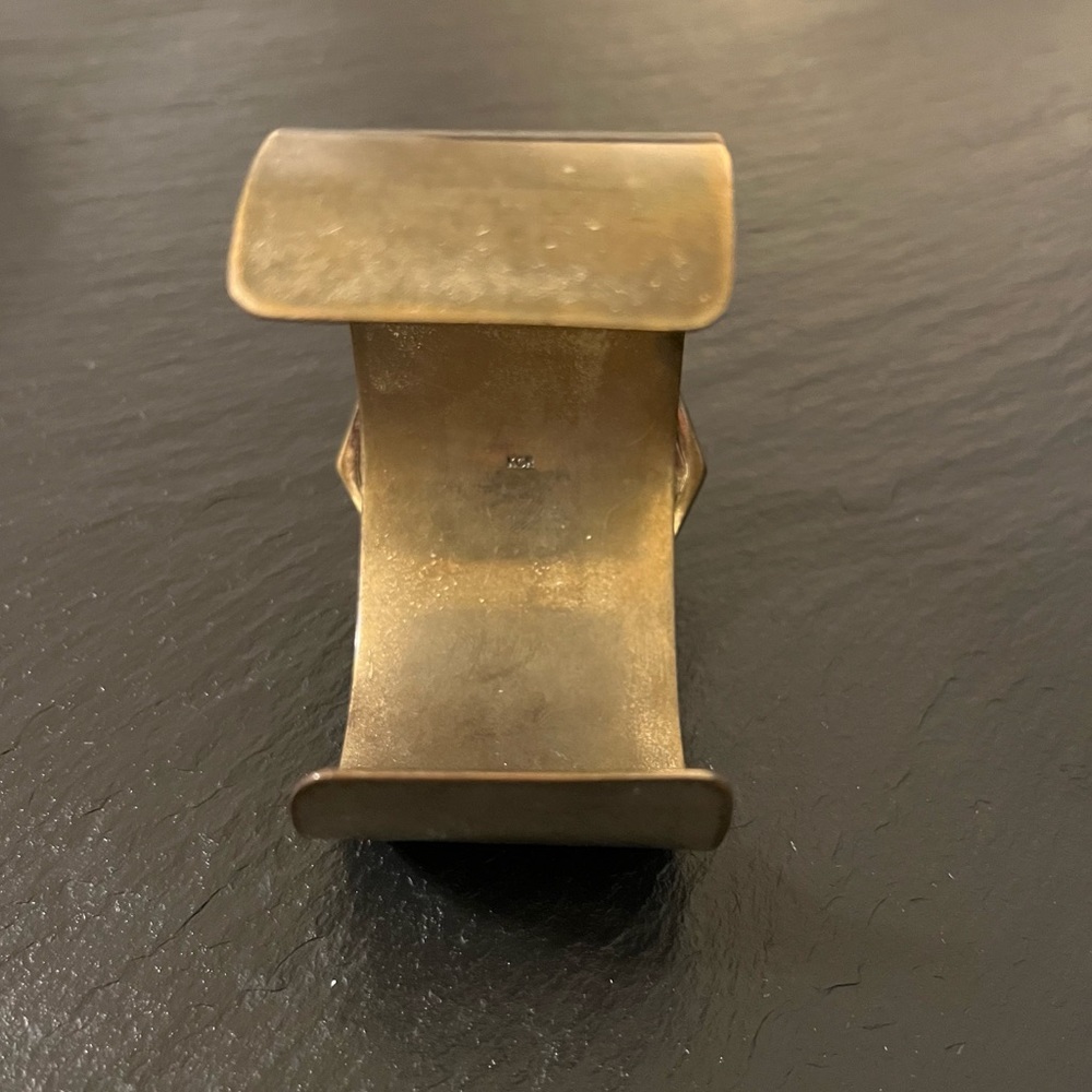 Kcr Large Heavy Statement Cuff Rustic Boho Band - image 3